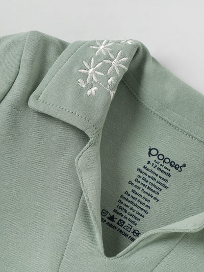 Popees Baby Girls Cotton Embroidered Top| 9 Months to 4 Years