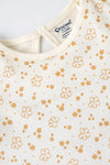 Popees Baby Girls Cotton Floral Printed Puff Sleeve Top| Soft Breathable Casual Wear (1–6 Years)