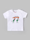 Popees Baby Boys Republic Day Special White T-Shirt| 9M–4Y