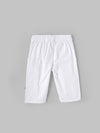 Popees Baby Unisex White Cotton Casual Pant| 9 Months to 4 Years