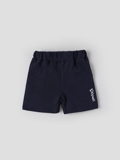 Popees Baby Boys Soft Cotton Knit Shorts Pack| Navy Blue & Olive Green| 3 to 36 Months