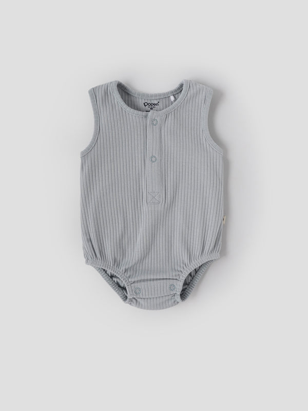 Popees Baby Boys Sleeveless Bodysuit Set Pack of 2| Tiny Baby, Newborn to 6 Months
