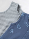 Popees Baby Boys Sleeveless Bodysuit Set Pack of 2| Tiny Baby, Newborn to 6 Months