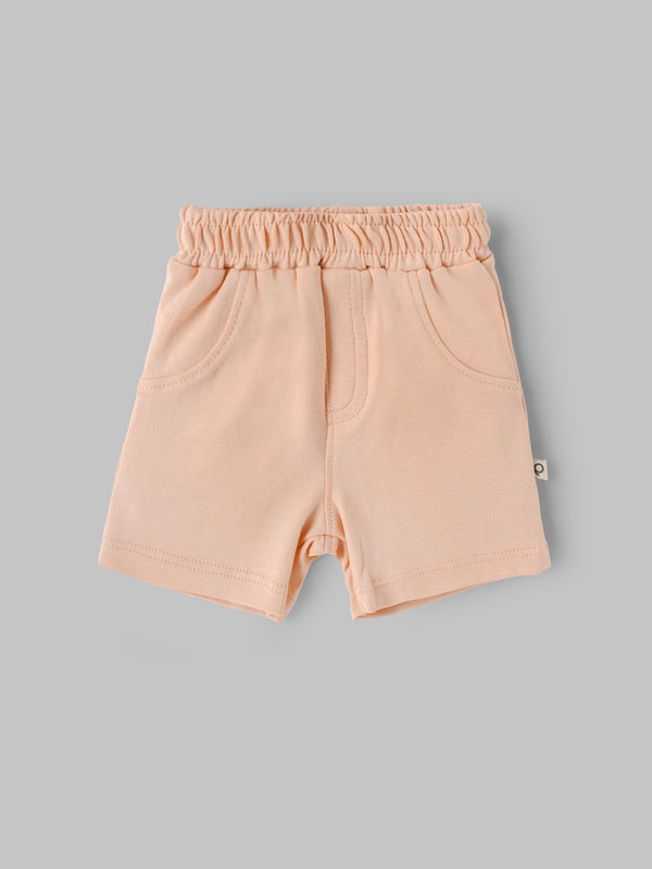 Popees Baby Cotton Shorts Combo Set, Soft Breathable Elastic Waist Infant Shorts Pack of 2 (Newborn–9 Months)