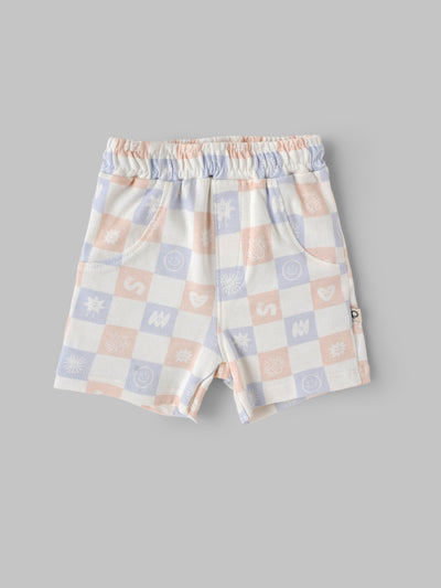 Popees Baby Cotton Shorts Combo Set, Soft Breathable Elastic Waist Infant Shorts Pack of 2 (Newborn–9 Months)
