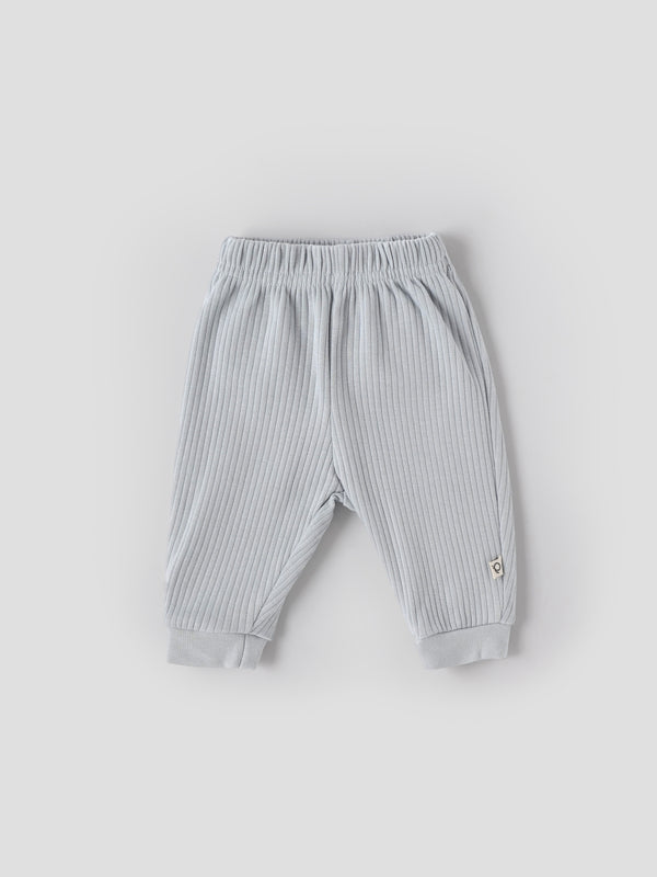 Popees Baby Boys Pack of 2 Cotton Pants| Newborn–9 Months| Soft Elastic Waist, Printed & Solid