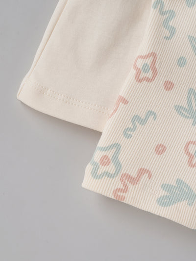 Popees Baby Girls Cotton Jabla Pack of 2| Tiny Baby, Newborn to 6 Months
