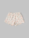 Popees Baby Girls Cotton Shorts Pack of 2 |Soft Solid & Floral Pull-On Shorts with Elastic Waist |Newborn–9 Months