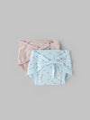 Popees Baby Printed Soft Nappy Set Pack of 2 (Newborn 0–1M)