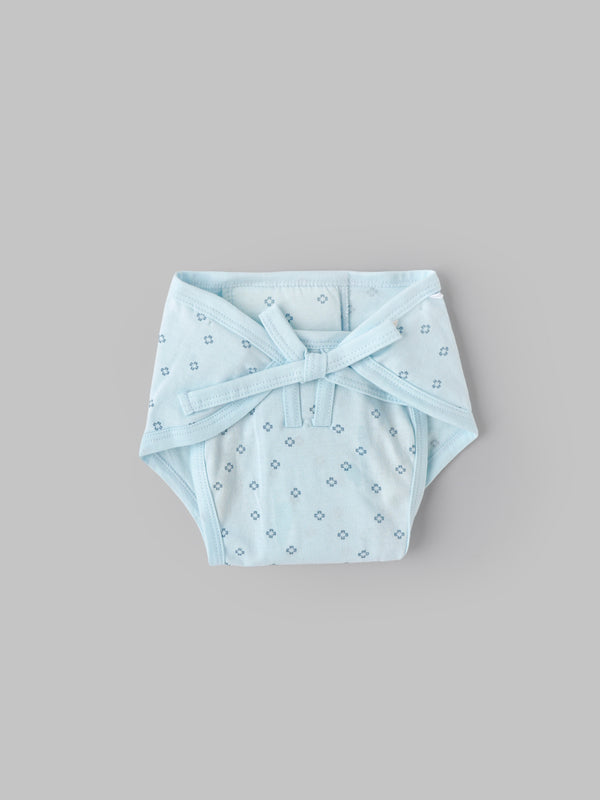 Popees Baby Printed Soft Nappy Set Pack of 2 (Newborn 0–1M)