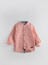 Popees Classic Cotton Full Sleeved Mandarine Collar Shirt (1-8 Years) for Boys