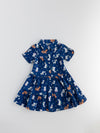 Fashionable All Over Printed Dress for Girls