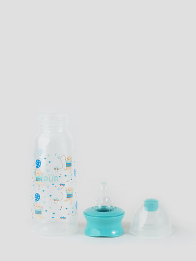 Printed & Narrow Neck Feeding Bottle- 250ml (color may vary depending on availability)