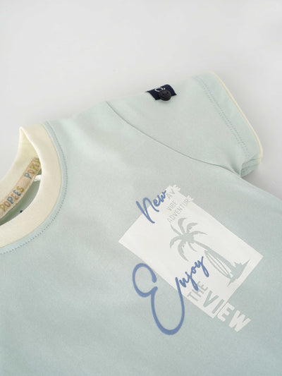 Popees Stylish Mock Layered Chest Printed T-Shirt (1-8 Years) for Boys