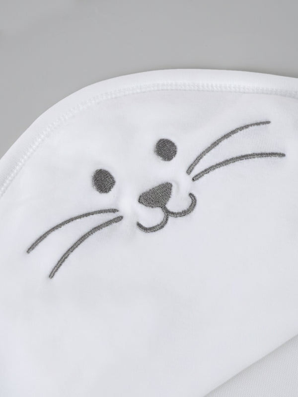 Baby Popees Soft Cotton Baby Swaddle Wrapper with Cute Face Print
