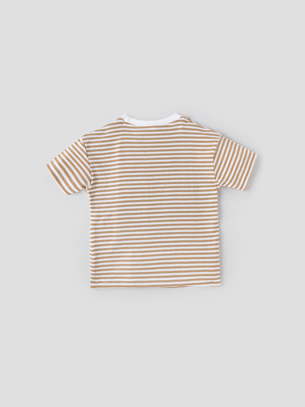 Popees Cotton Boys T-Shirt for Ages (1–8 Years) with Patch Pocket for Kid