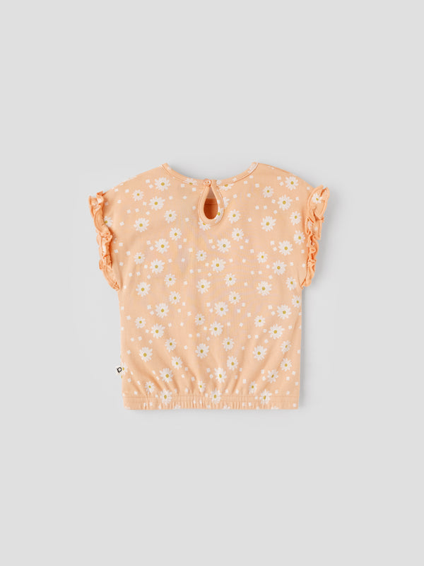 Popees Short Sleeve Top (0-9 Months) for Girls