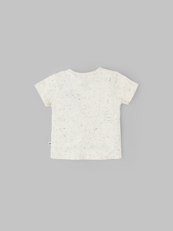 Popees Half-Sleeve T-Shirt with Chest Print (0–9 Months) for Baby Boys