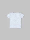 Popees Speckle Print Half Sleeve T-Shirt (0-9 Months) for Baby Boys