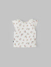 Popees Printed Half Sleeve Front Open Top (0-9 Months) for Baby Girls