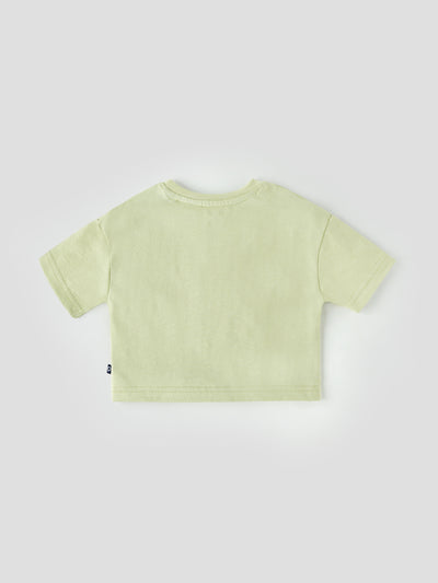 Popees Comfy & Stylish Chest Printed T-shirt (1-6 Years) for Girls