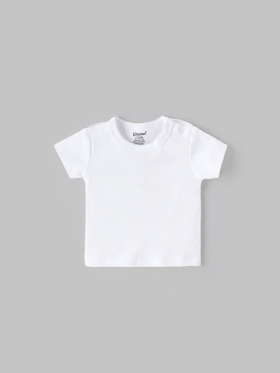 Popees Baby Boys Short Sleeve Dungaree with T Shirt| Red| 0-9 Months