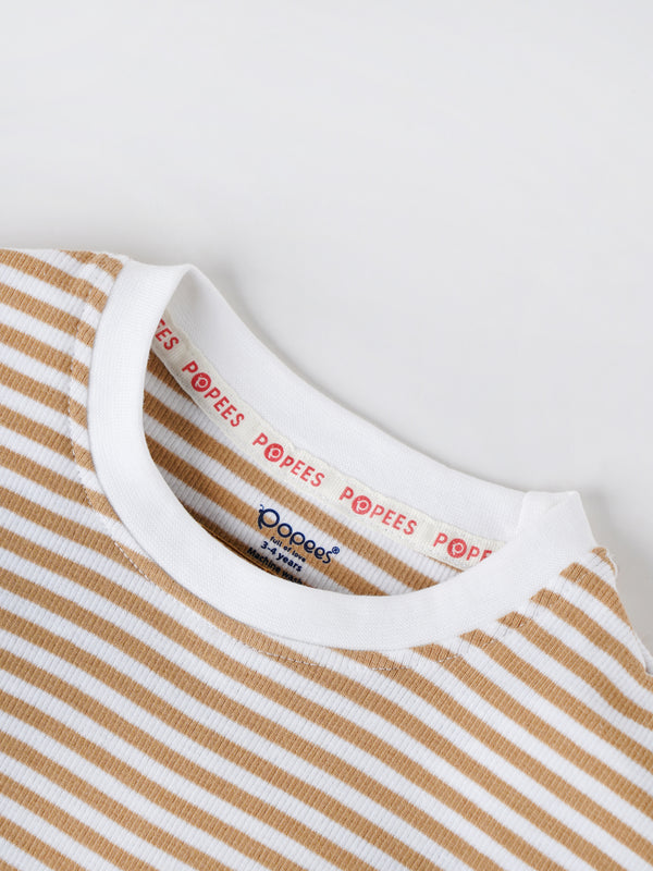 Popees Cotton Boys T-Shirt for Ages (1–8 Years) with Patch Pocket for Kid