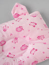 Popees Newborn Baby Head Pillow, Soft Cotton Infant Pillow for Crib & Stroller – Light Pink