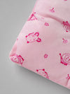 Popees Newborn Baby Head Pillow, Soft Cotton Infant Pillow for Crib & Stroller – Light Pink
