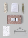 Popees Baby Cradle Set with Net, Cloth, Rope & Spring | Newborn Hanging Cradle Kit