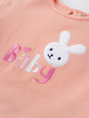 Chic Half-Sleeved Embroidered Top for Girls Embroidery