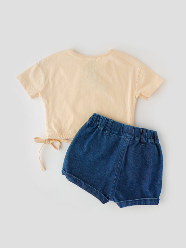 Stylish Coordinated Set for Girls Backview