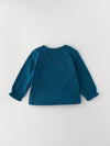 Popees Chest-Printed Full Sleeve Top (0–9 Months) with Shoulder Opening for Baby Girls