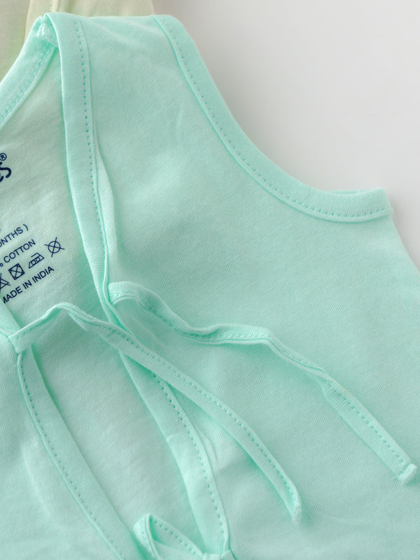 Popees Baby Jhabla – 100% Cotton, Skin-friendly Front Knot Tops for Newborns & Infants (Pack of 6)