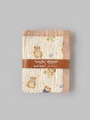 Popees Baby Muslin Cotton Bath Towel with Bear Print| Soft Absorbent Newborn Swaddle Wrap Blanket