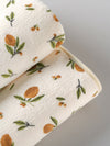 Popees Baby Coral Velvet Printed Towel| Ultra Soft & Absorbent Bath Towel for Babies