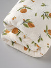 Popees Baby Coral Velvet Printed Towel| Ultra Soft & Absorbent Bath Towel for Babies