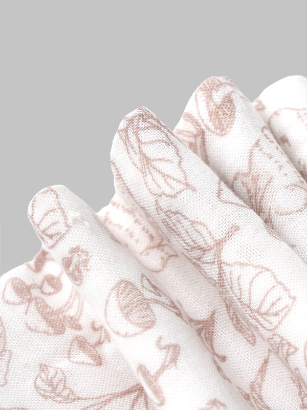 Popees Soft Cotton Printed Hand Towel for Newborns Babies