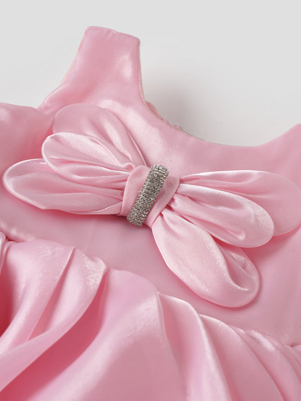 Popees Elegant Satin Frock Set (6-12 Months) for Baby Girls