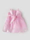 Popees Elegant Rosette Party Wear Dress Set (6-12 Months) for Baby Girls
