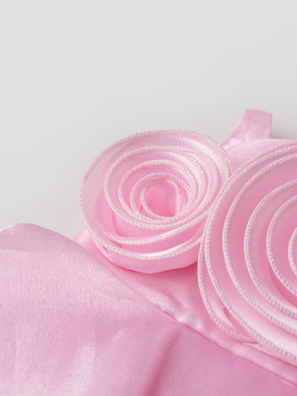Popees Elegant Rosette Party Wear Dress Set (6-12 Months) for Baby Girls