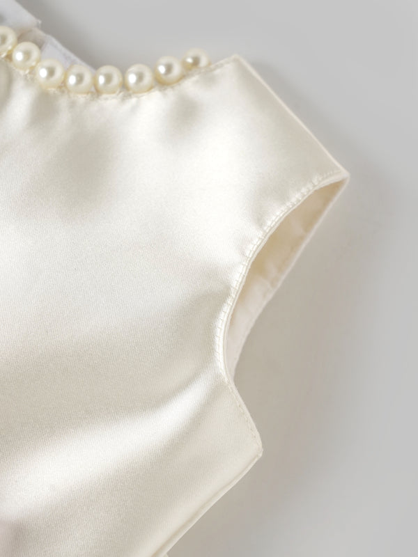 Popees Satin & Net Party Wear Dress (9M-4Y) for Baby Girls