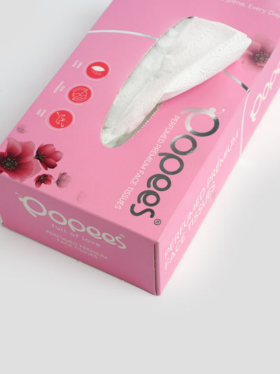 Popees Perfumed Premium face Tissue - 2 Ply 100 Pulls