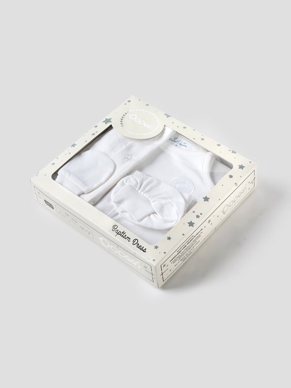 Popees 5-Piece Cotton Baptism Set for Newborn Baby Girls