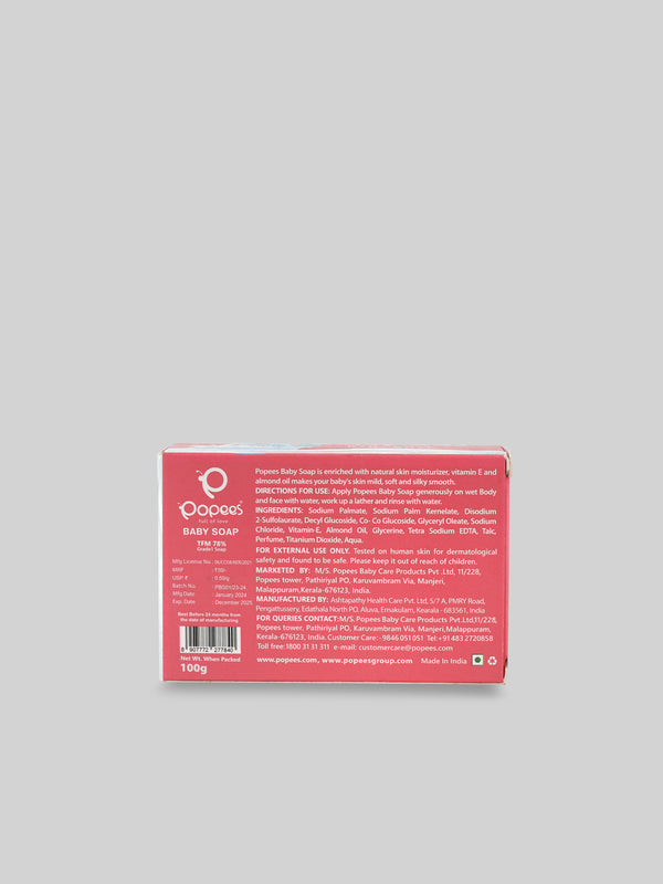 Popees Grade 1 Natural ingredient TFM 78% Baby Soap